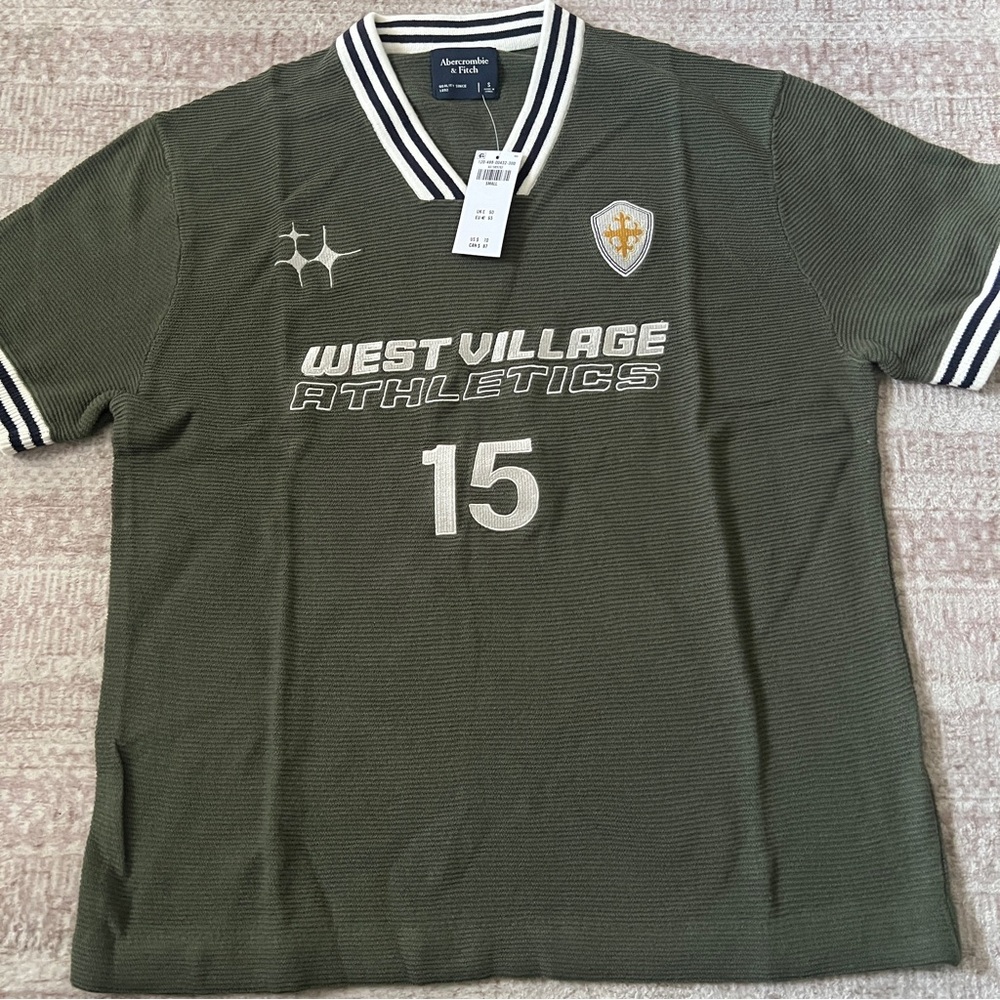 Abercrombie & Fitch Olive Green Men's Jersey